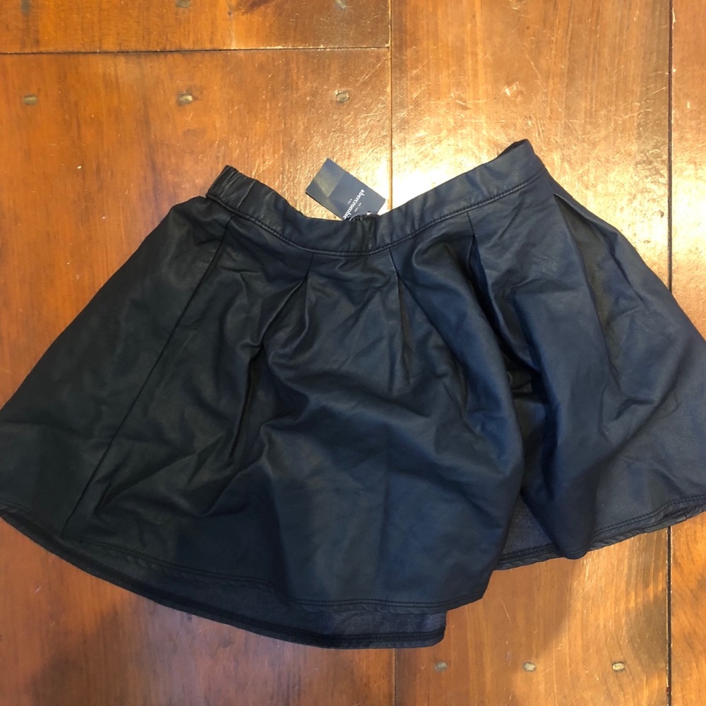 Leather black Abercrombie skirt